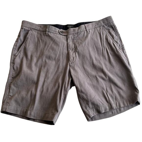 Ted Baker London Chino Shorts Men 38R Gray summer spring Preppy Dark Academia - Picture 1 of 9